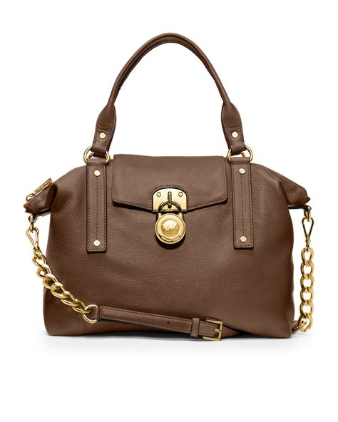 michael kors hamilton medium slouchy satchel|Hamilton medium leather satchel.